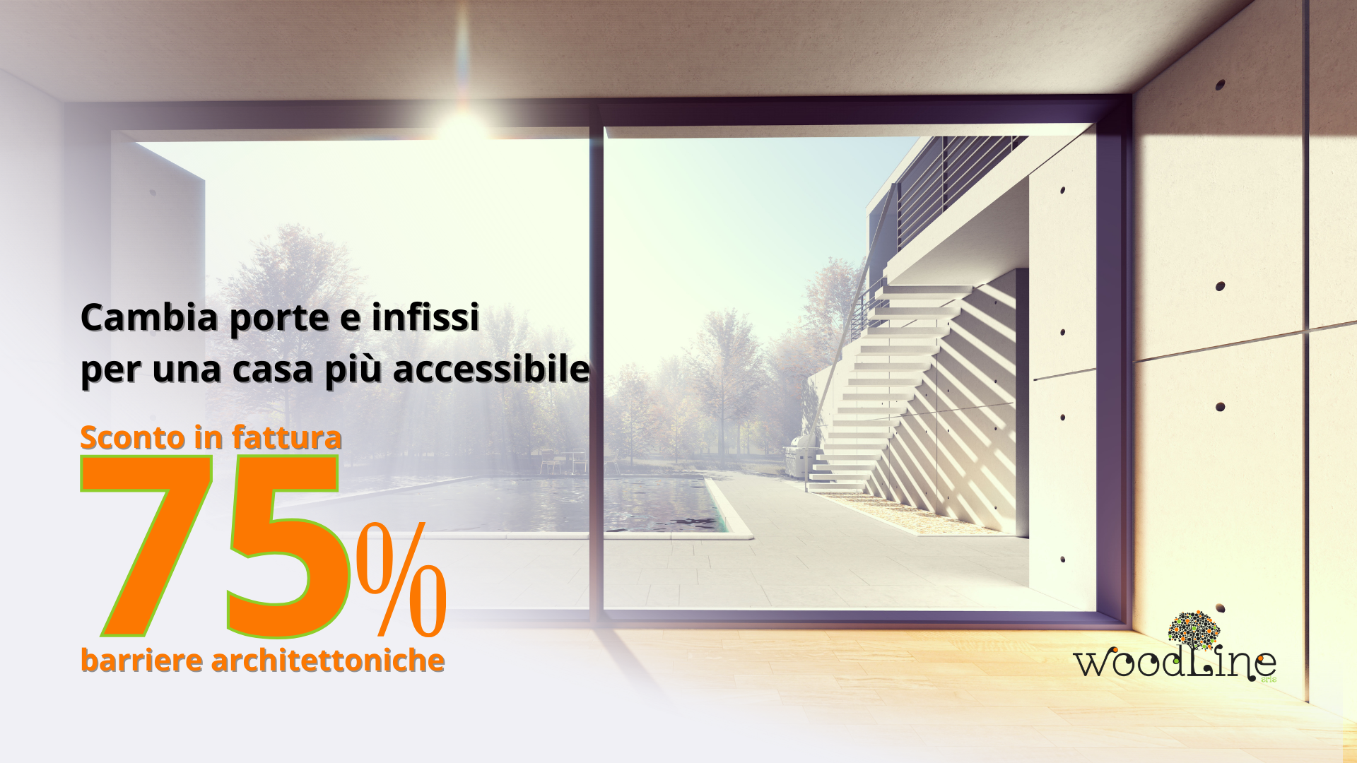 Bonus Barriere Architettoniche 75% in fattura